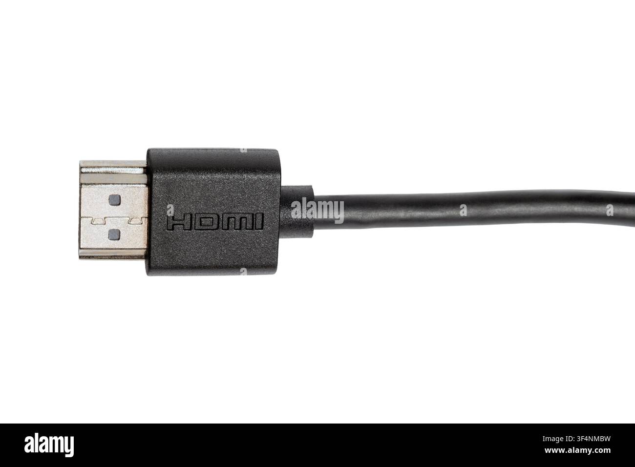 High definition multimedia interface HDMI cable connector close view Stock Photo