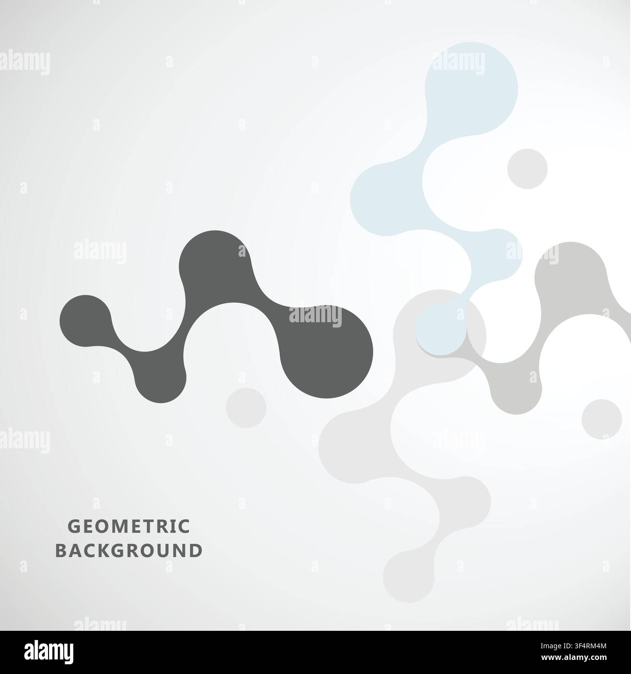 Flow and Structure. Modern Template with Rounded Symmetry Digital Interfaces. Vector illustration Stock Vector