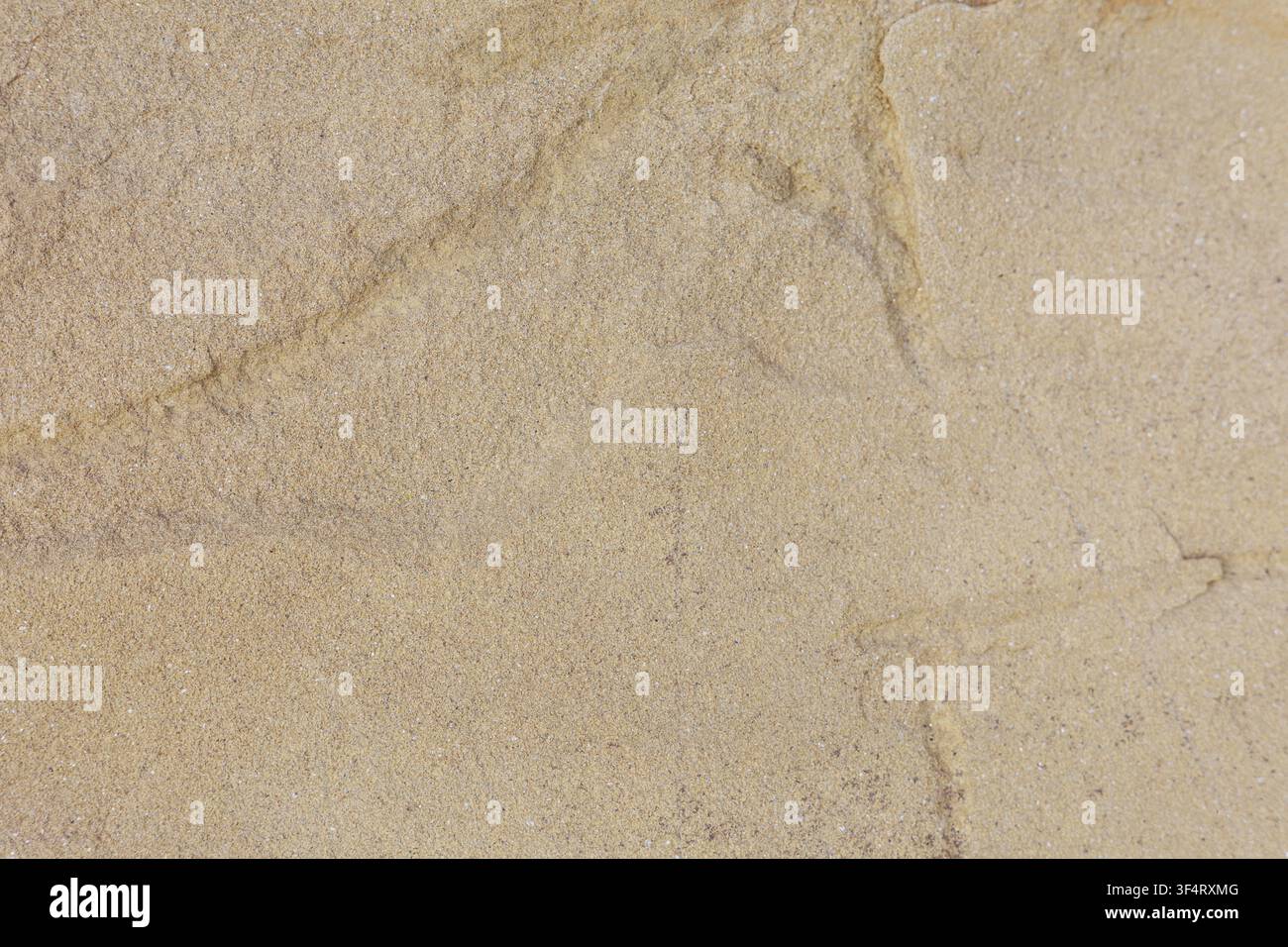 Fine Beige Sandstone Texture Background With Natural Grain Stock Photo