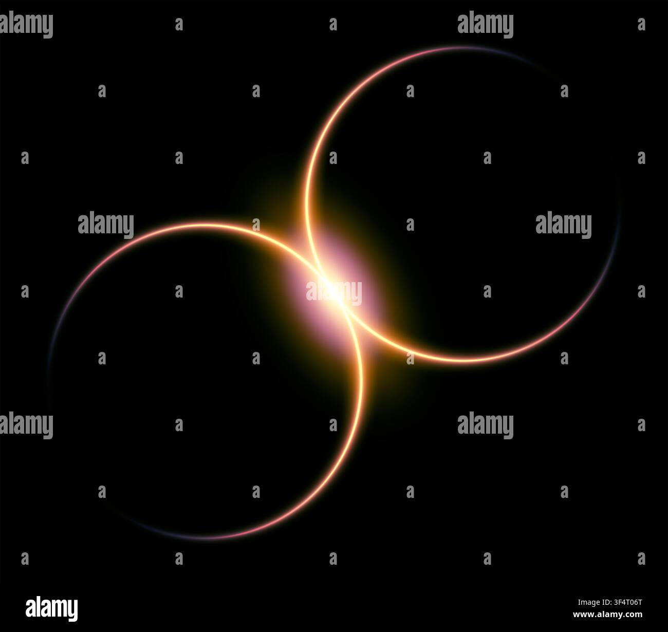 Abstract cosmic eclipse energy rings hi-res stock photography and ...