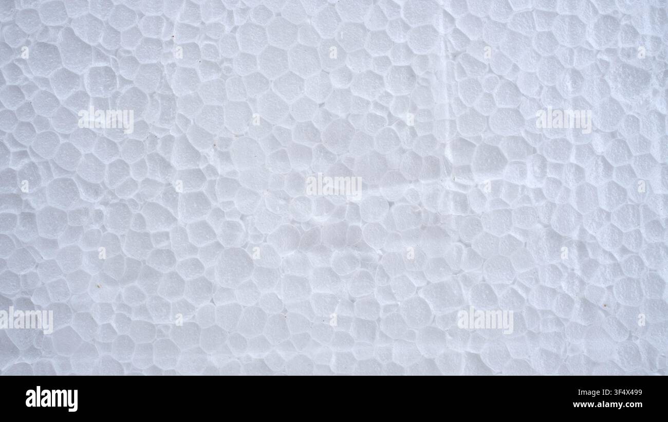 White Styrofoam Texture Close Up Surface Background Stock Photo