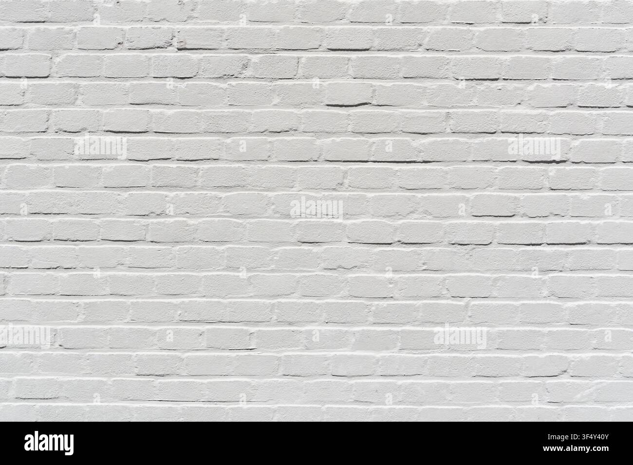 white painted brick wall for background use Stock Photo