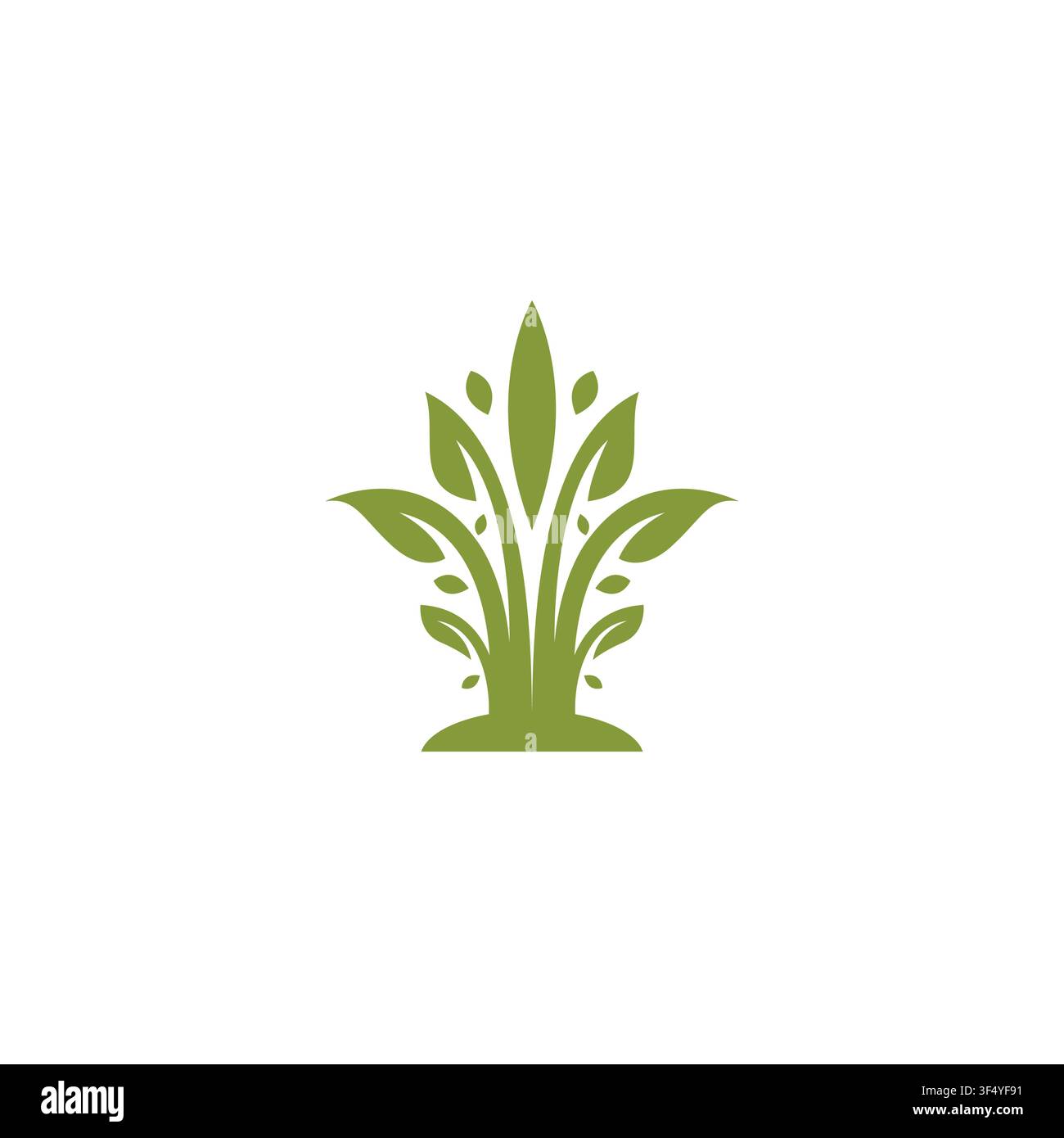 Tree with Green leaves Logo Design. Vector Tree Icon Design Concept. Stock Vector