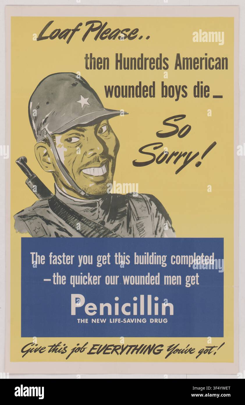 Penicillin poster hi-res stock photography and images - Alamy