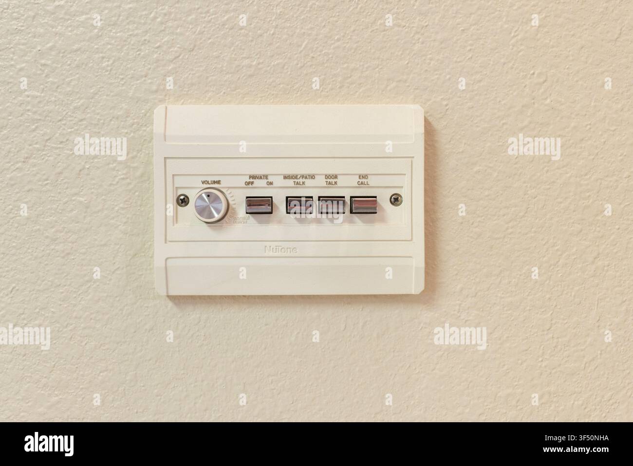 Nutone in home intercom from the eighties. Stock Photo