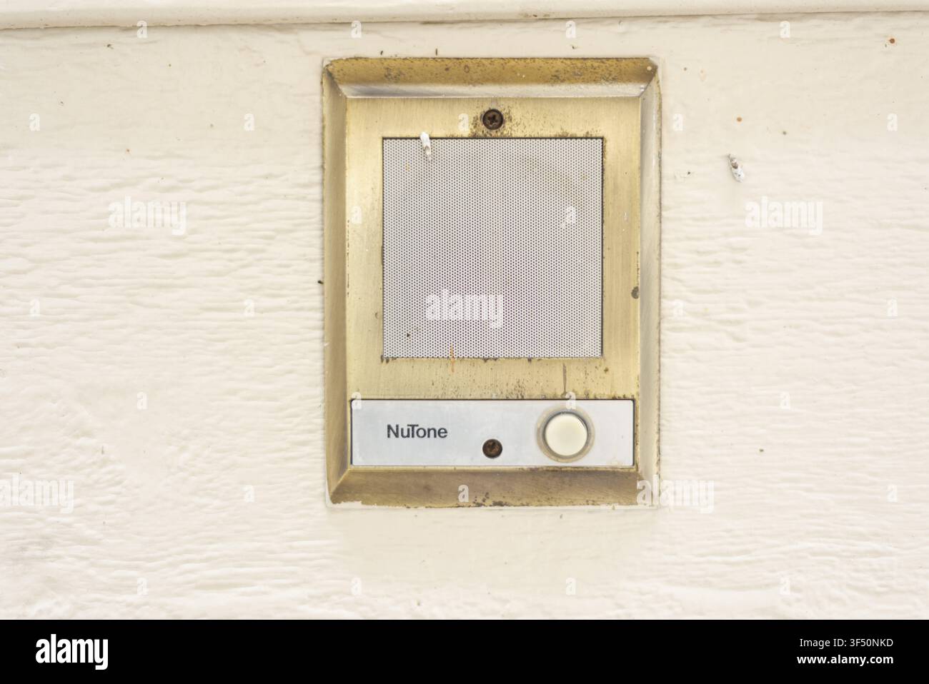 Broomfield Colorado 23 July 2026 Vintage Nutone doorbell and intercom from the 1980's Stock Photo