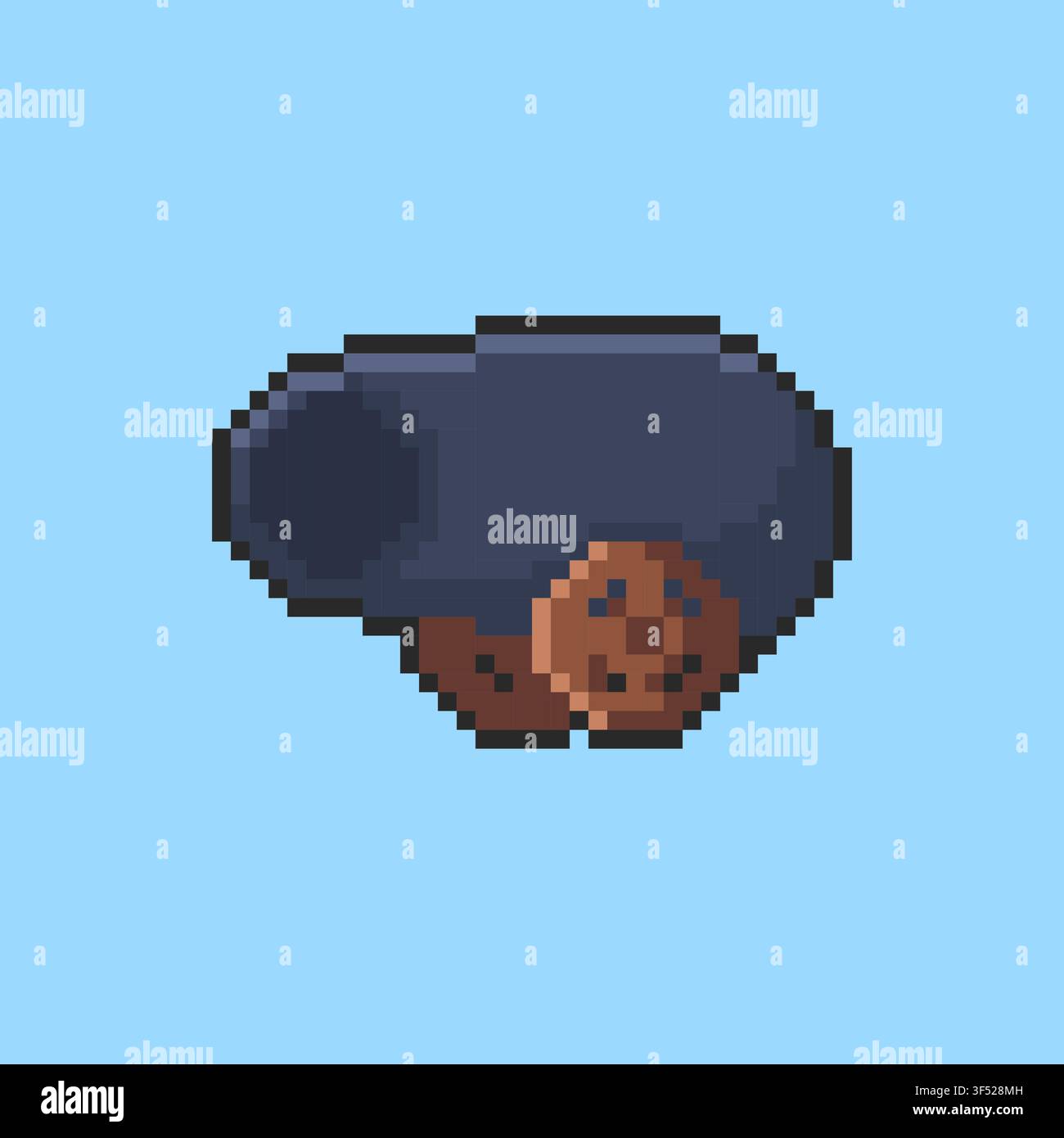 Pixel art Cannon game asset design Stock Vector