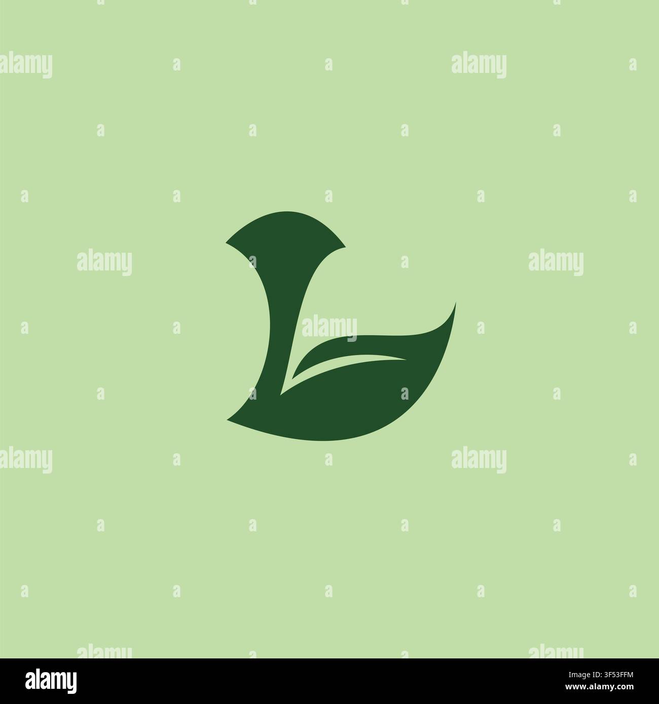 Letter L Leaf Logo icon design vector design template inspiration Stock Vector