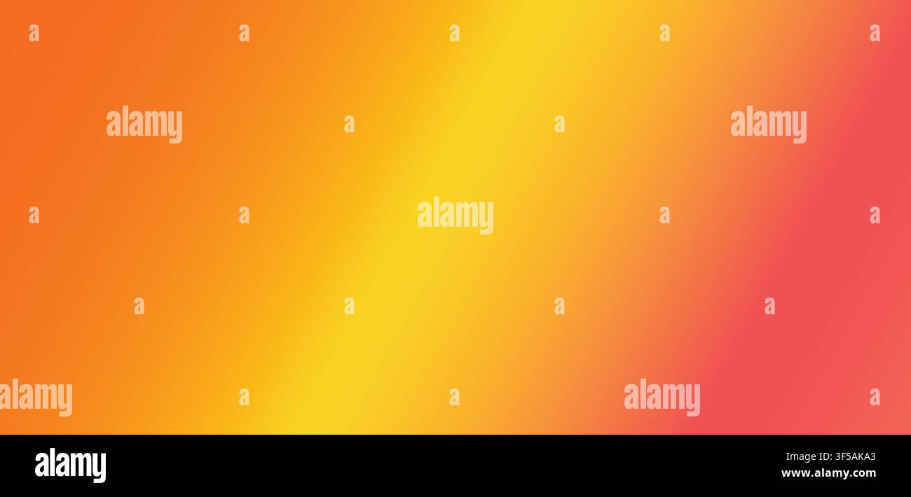 Vibrant Sunset Orange Yellow Premium Abstract Gradient Background Stock Vector