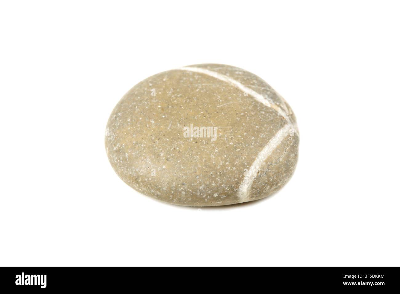Gray stone isolated on white background Stock Photo