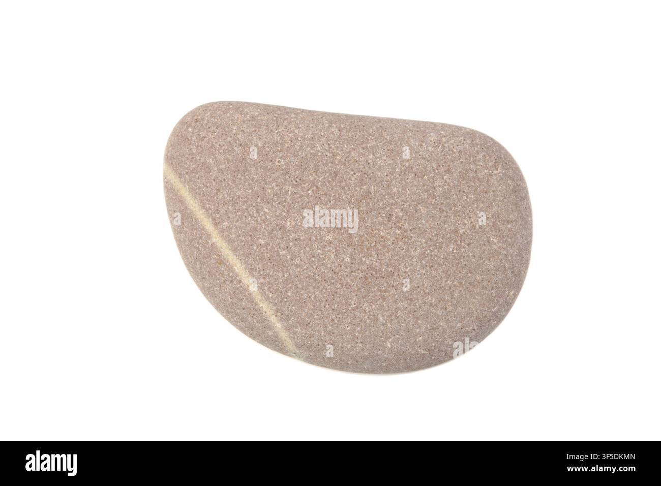 Gray stone isolated on white background Stock Photo