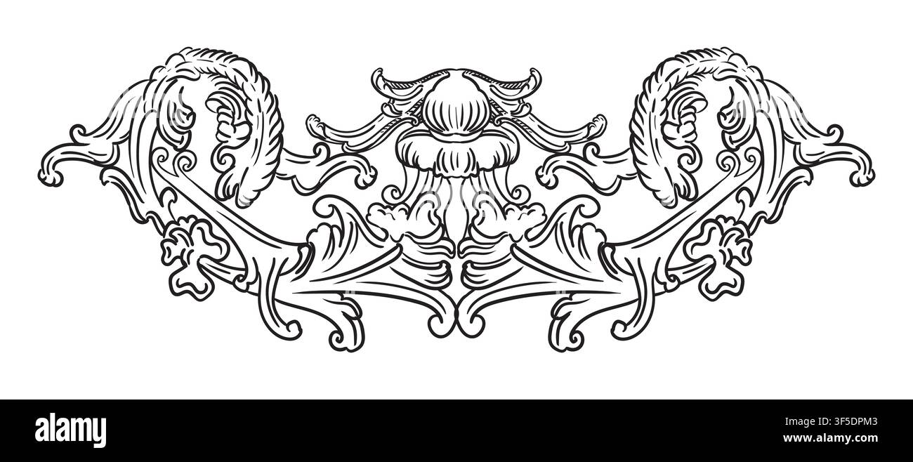 Rococo ornament hi-res stock photography and images - Alamy