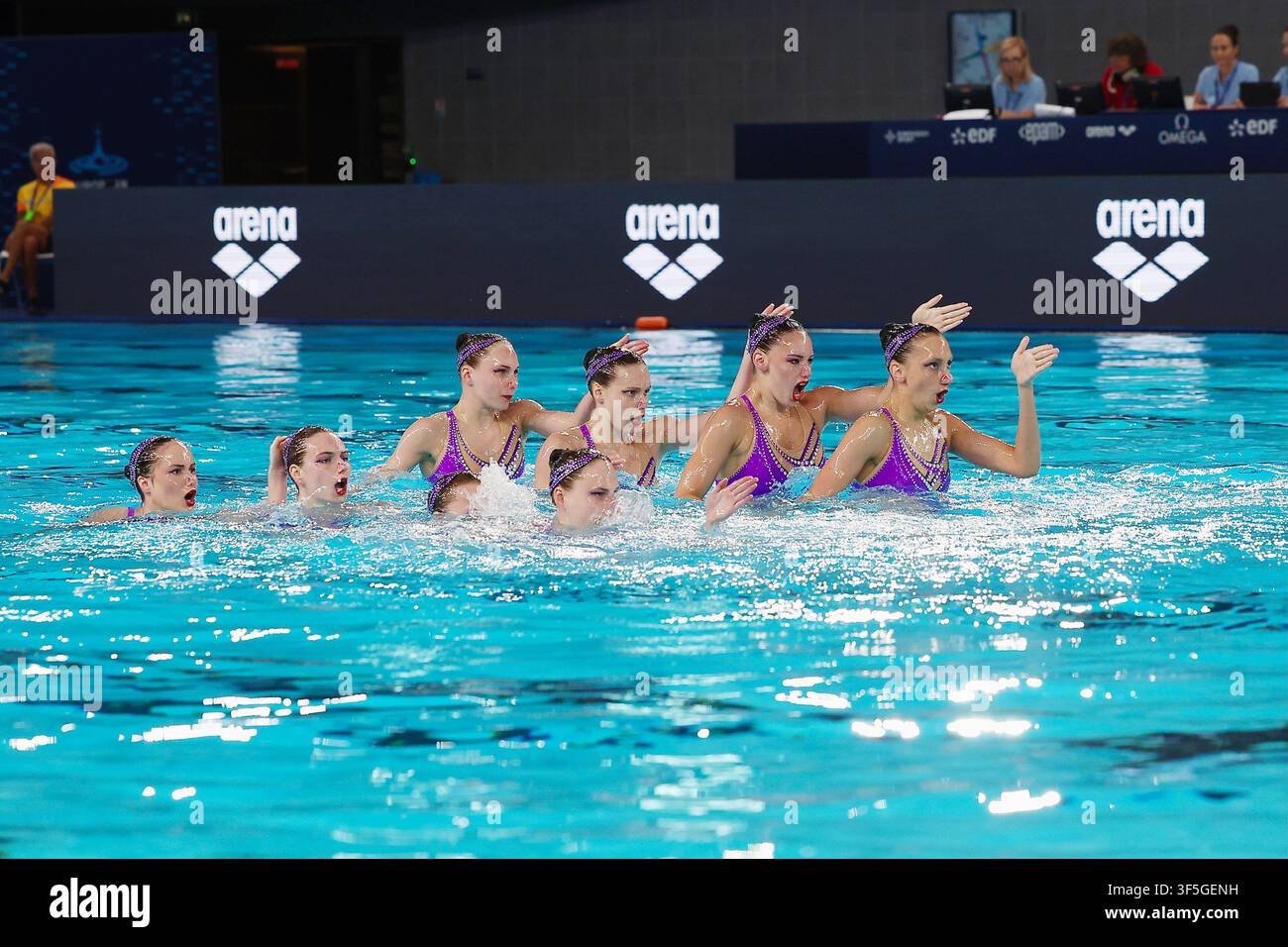 IPA87181861 - Team Ukraine during the European Artistic Swimming ...