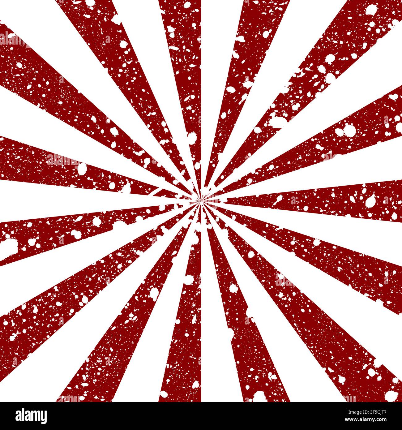 Scratched grunge background in form of sun rays. Vector illustration Stock Vector