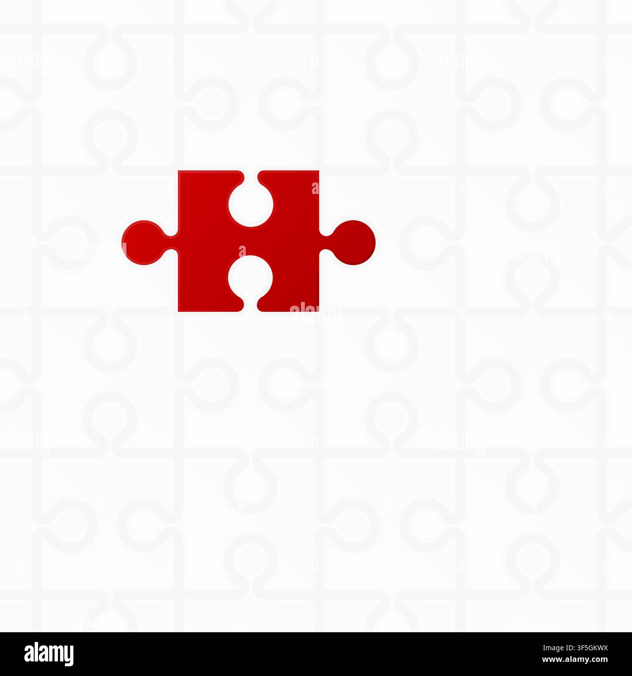 Realistic flat style puzzle background. Vector illustration Stock Vector