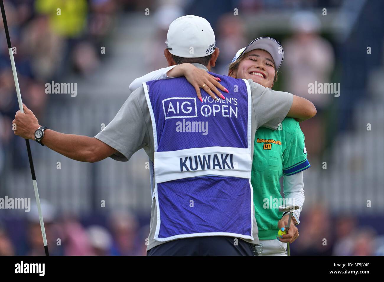 Shiho Kuwaki Of Japan Celebrates With Her Caddie After Winning The shiho-kuwaki-of-japan-celebrates-with-her-caddie-after-winning-the