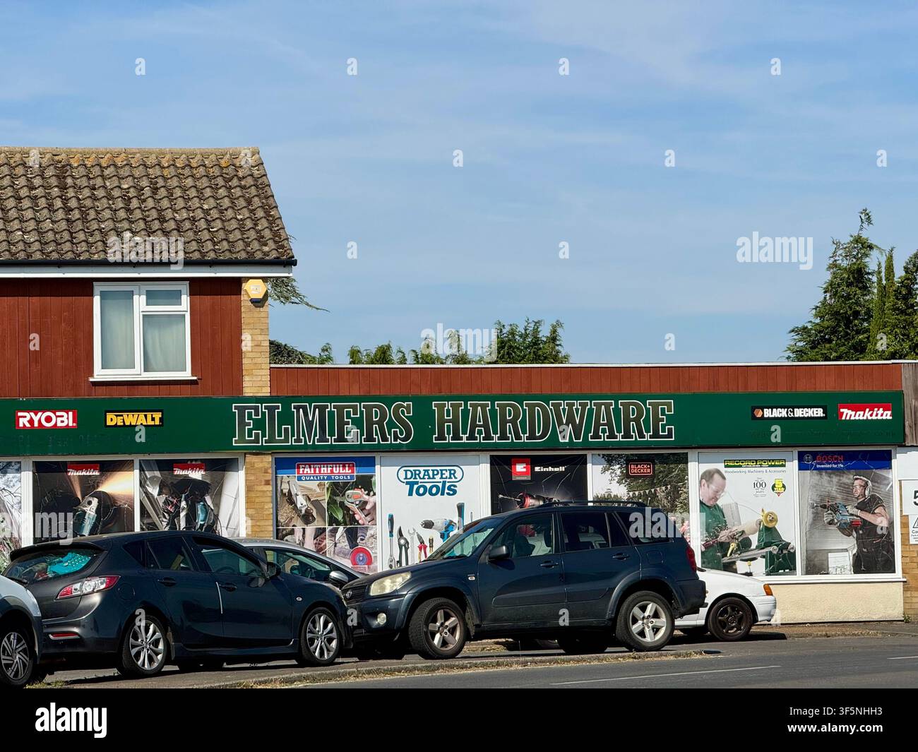 Kesgrave, Suffolk, UK : 3 August 2026, Elmers hardware store which is closing this month after 60 years. - Smartphone Captured Stock Image