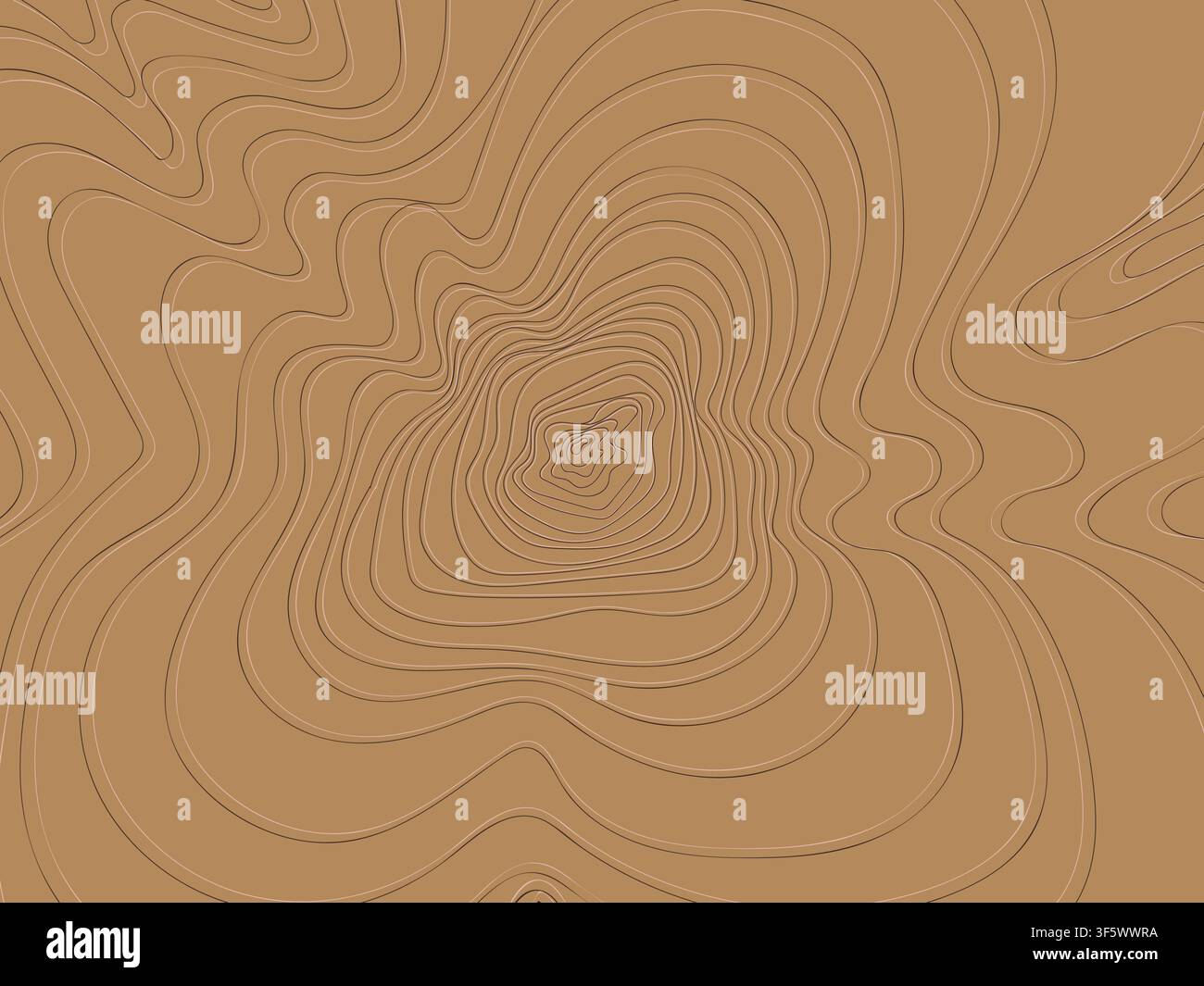 Tree Rings Abstract Pattern Background Stock Vector