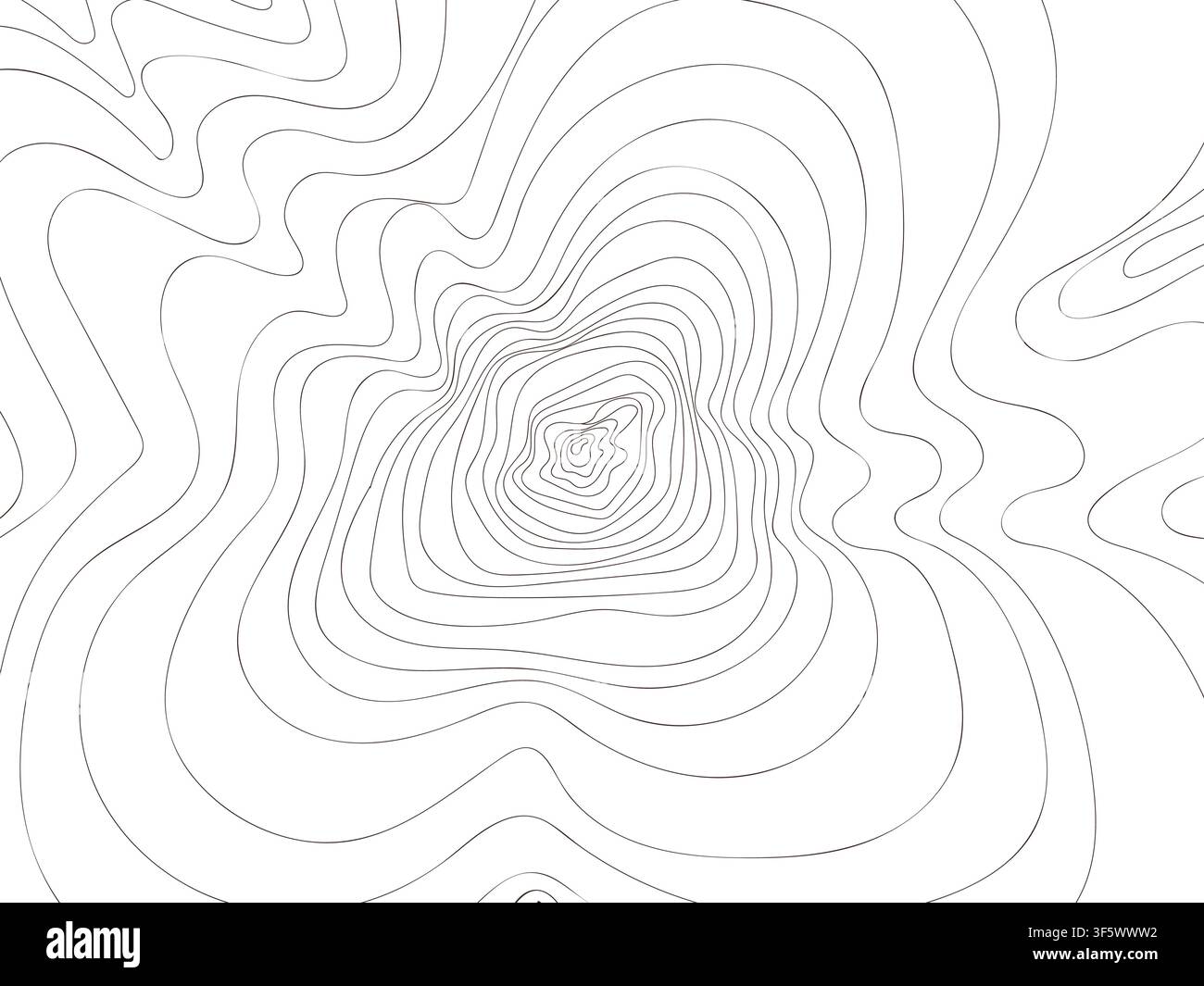 Tree Rings Abstract Pattern Background Stock Vector
