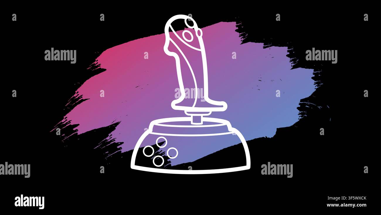 Gamepad, joypad, icon. Gamepads. Helm. Video game controller, linear icon Stock Vector