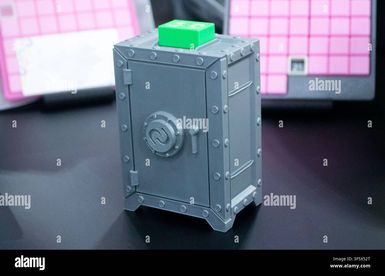 Art models printed on 3D printer. Objects created on 3D printer from molten plastic. 3D printed models. Modern new modern additive progressive technologies. 3D printing technology Stock Photo