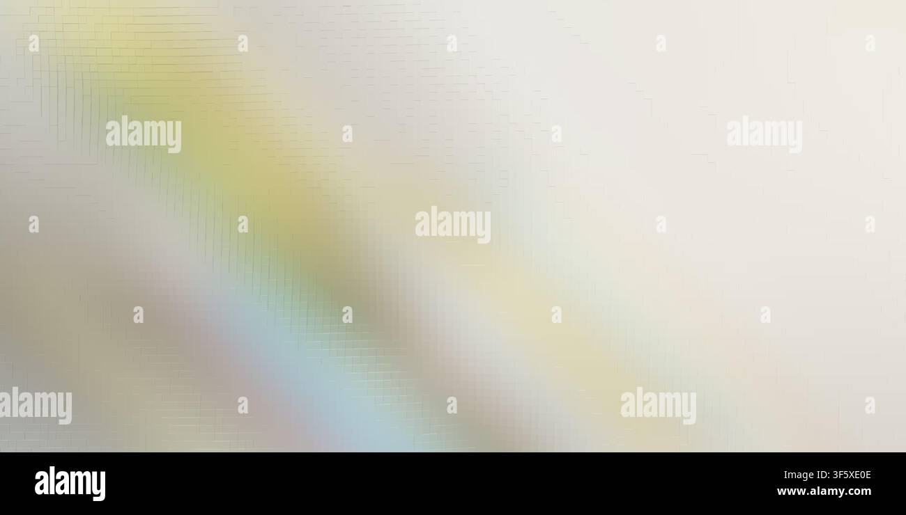 A bright, abstract background showing a subtle iridescent light effect blending across a light grey surface with a faint, structured grid pattern over Stock Photo