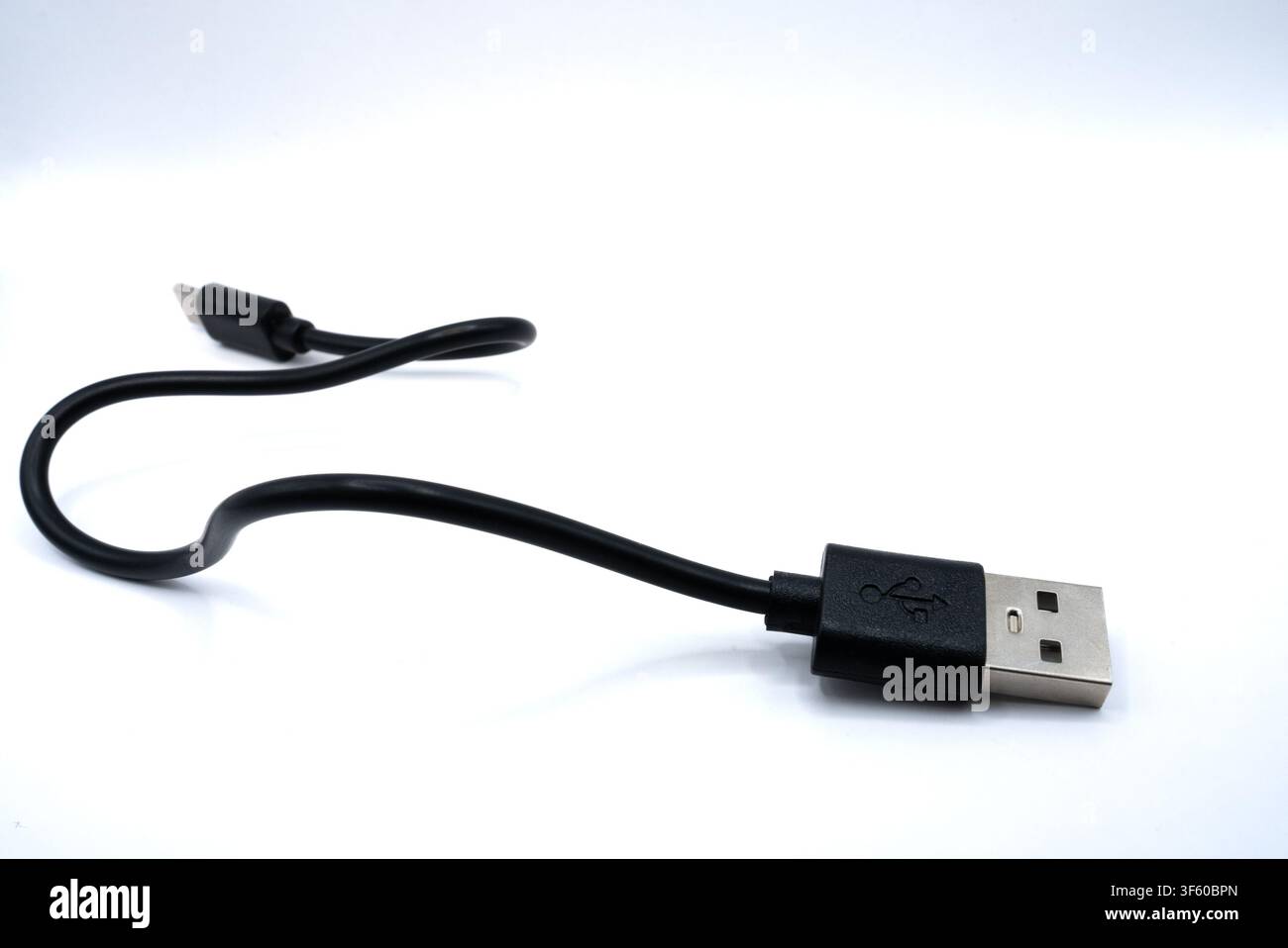 Essential tech cable for charging and data sync in modern devices Stock Photo