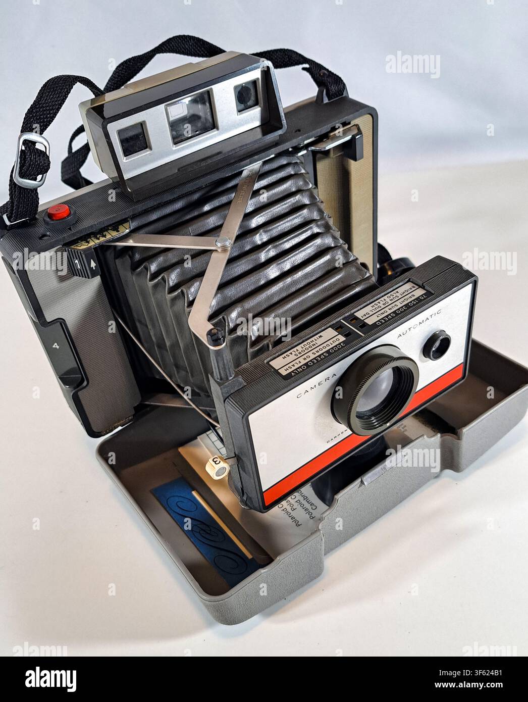 A vintage instant photo camera Stock Photo