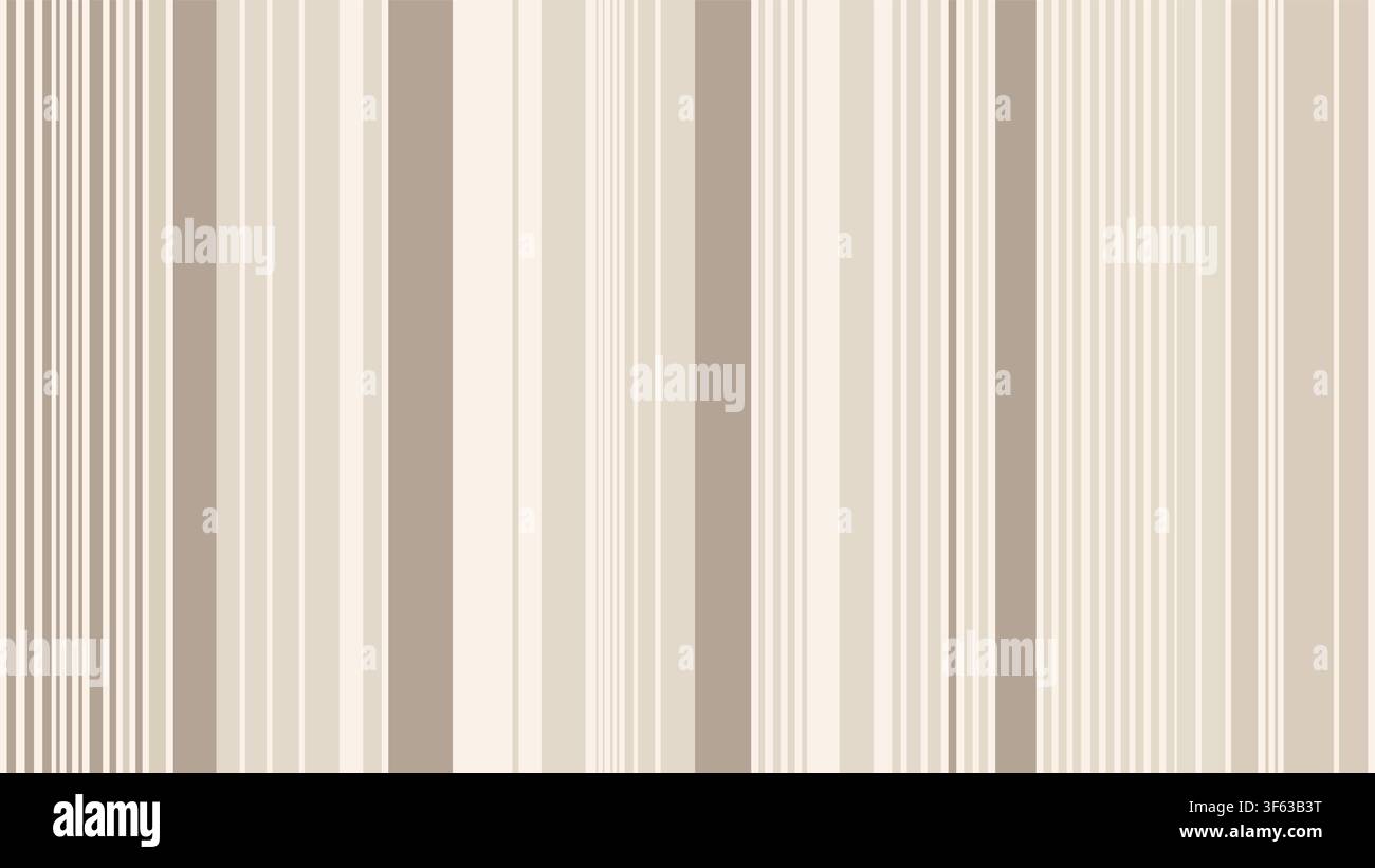 Abstract Vertical Stripe Pattern with Neutral Pastel Tones, Minimalist Parallel Lines Vector Background Stock Vector