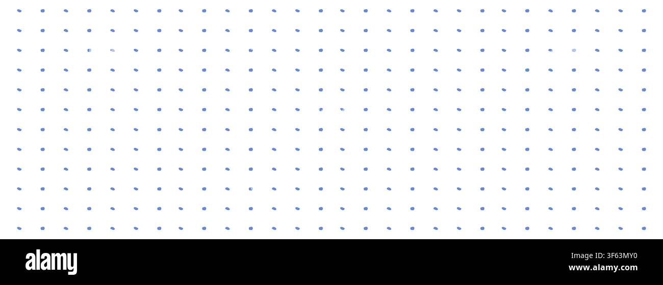 Dot grid horizontal seamless pattern. Bullet journal notebook, technical drawing design pattern texture. Monochrome dotted texture. Vector illustration Stock Vector