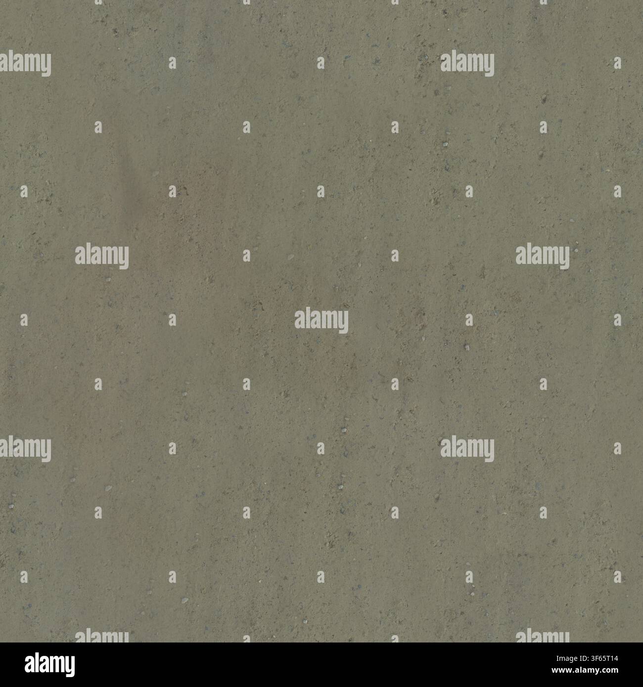 Top view of a uniform packed mud and clay dirt ground surface showing minimal detail. Stock Photo