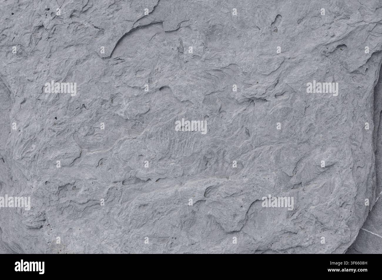 Rugged Gray Stone Surface With Organic Patterns Stock Photo