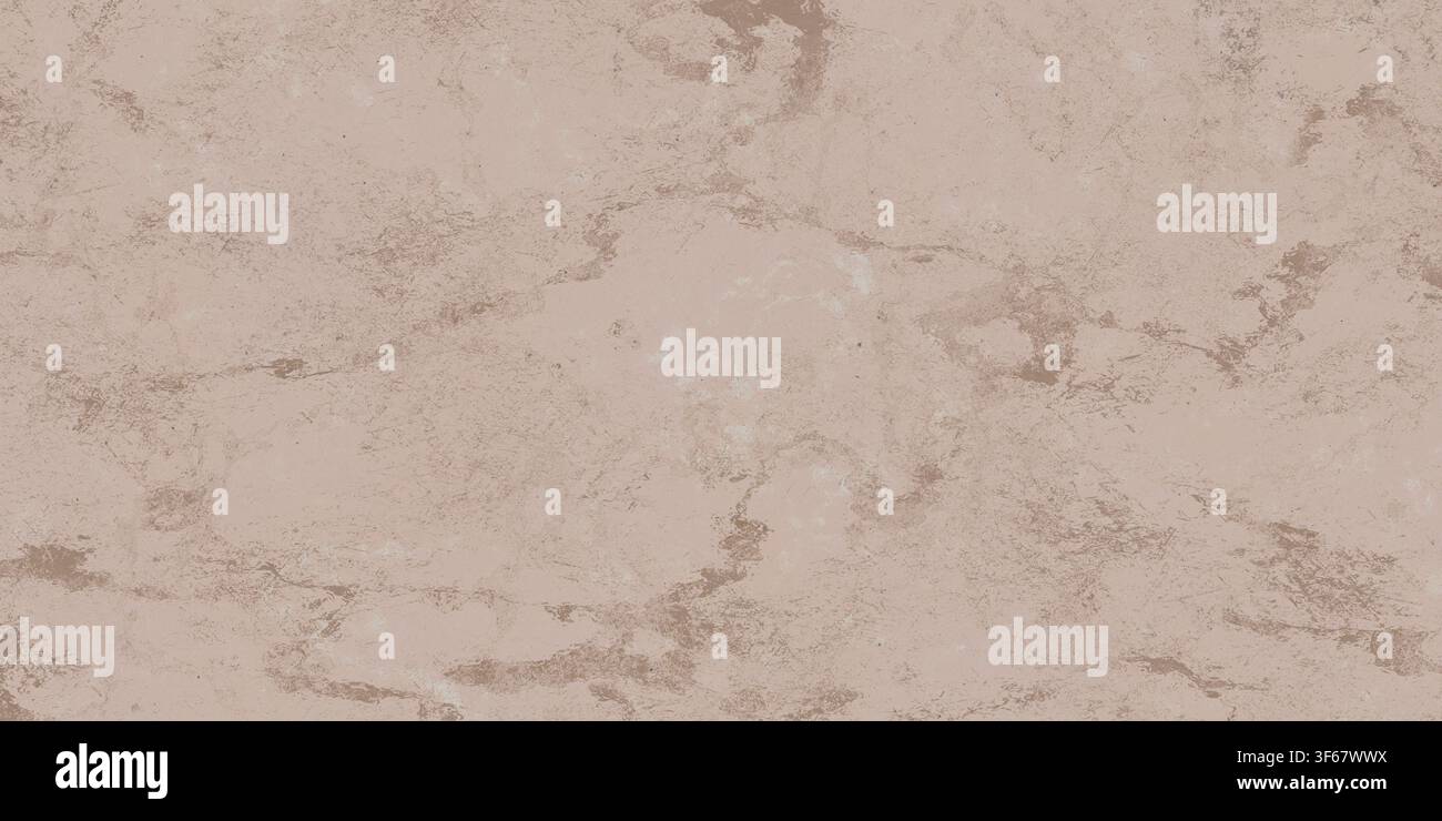 Flat lay background of smooth dusty pink and light beige marble stone surface. Stock Photo
