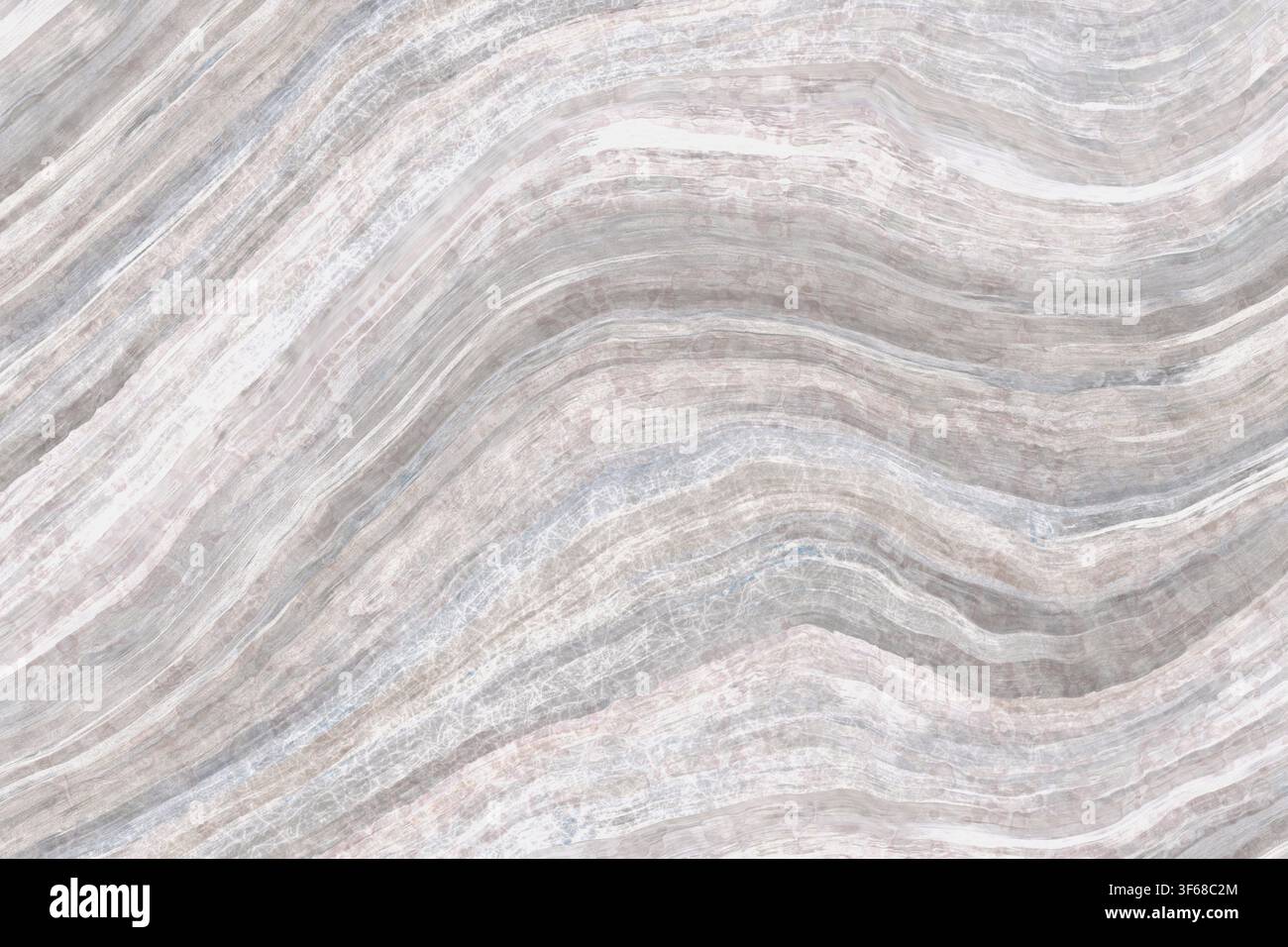 Pale light grey and white onyx stone texture with soft wavy pattern. Stock Photo