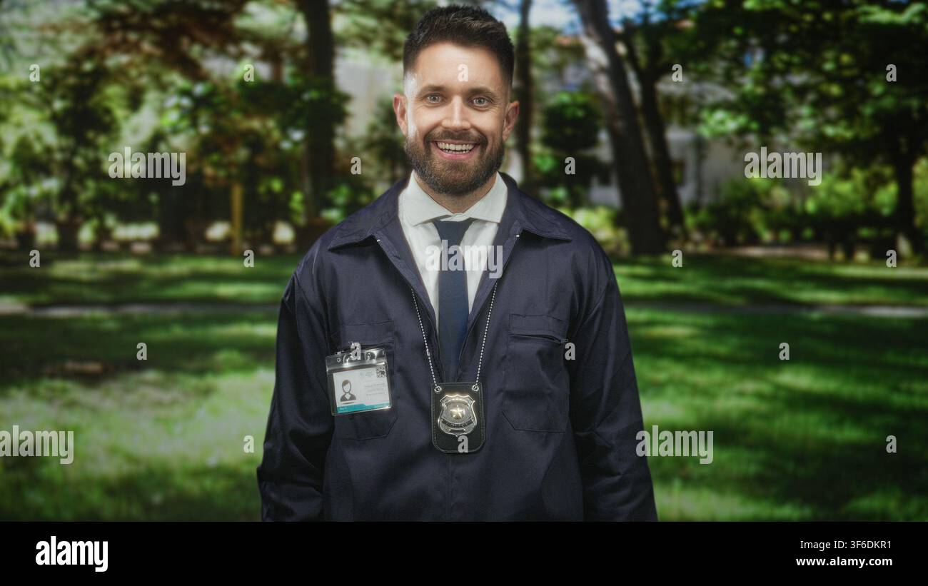 Man police detective beard hi-res stock photography and images - Alamy