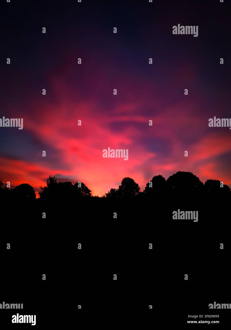 Sunset in France - Smartphone Captured Stock Image