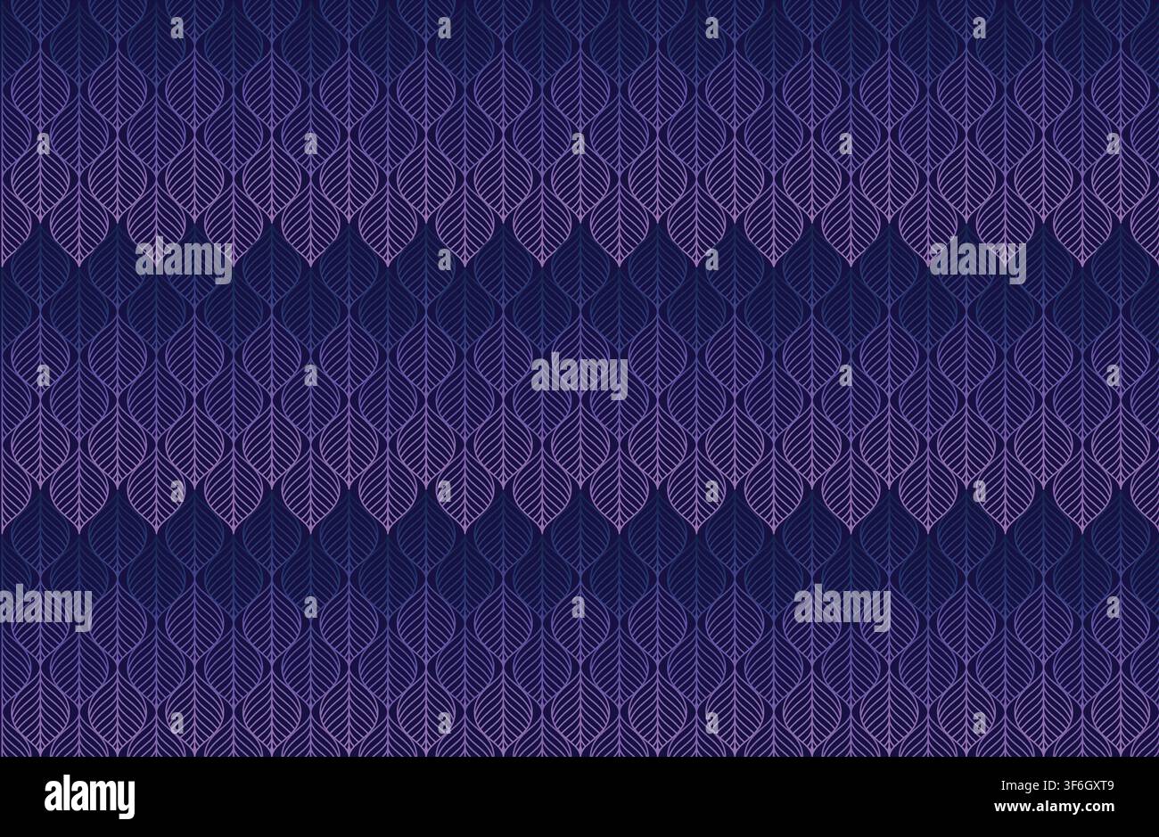 Vector Geometric Leaf Seamless Pattern. Abstract leaves texture. Luxury Wallpaper Stock Vector