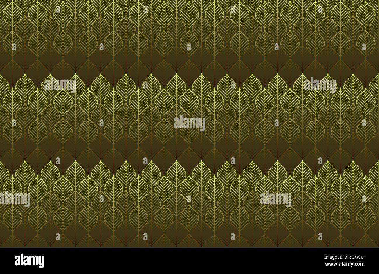 Vector Geometric Leaf Seamless Pattern. Abstract leaves texture. Luxury Wallpaper Stock Vector