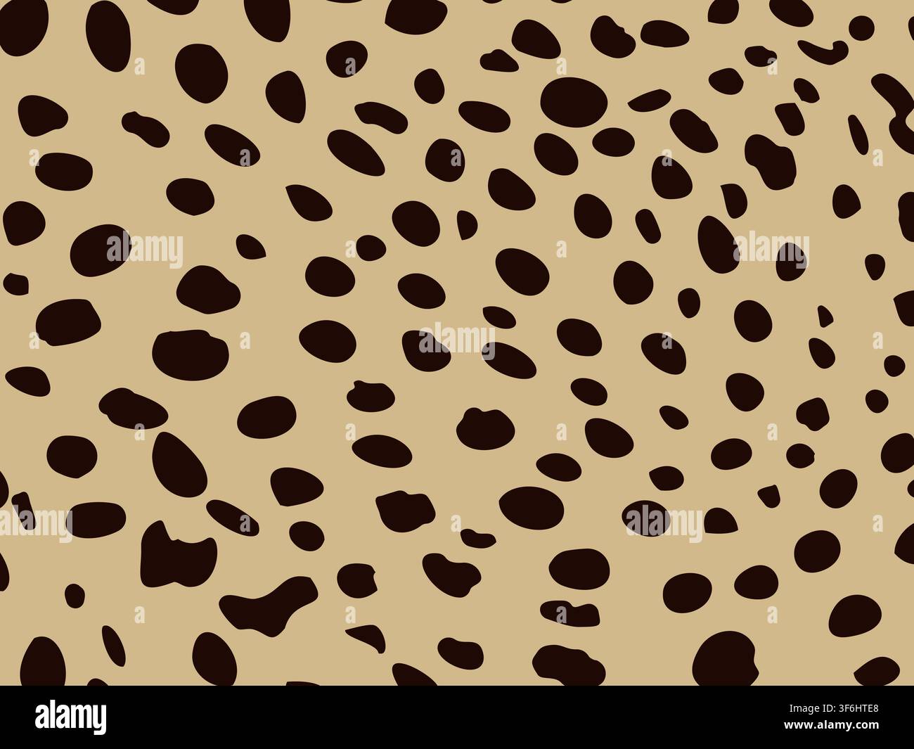 Leopard dots seamless pattern Stock Vector