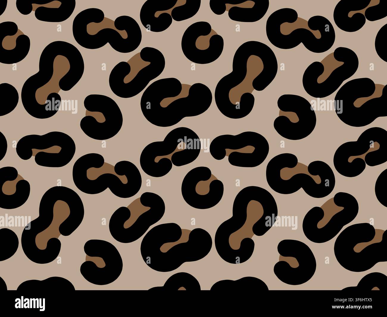 Abstraction leopard vector seamless pattern print for textiles. Fashion pattern Stock Vector