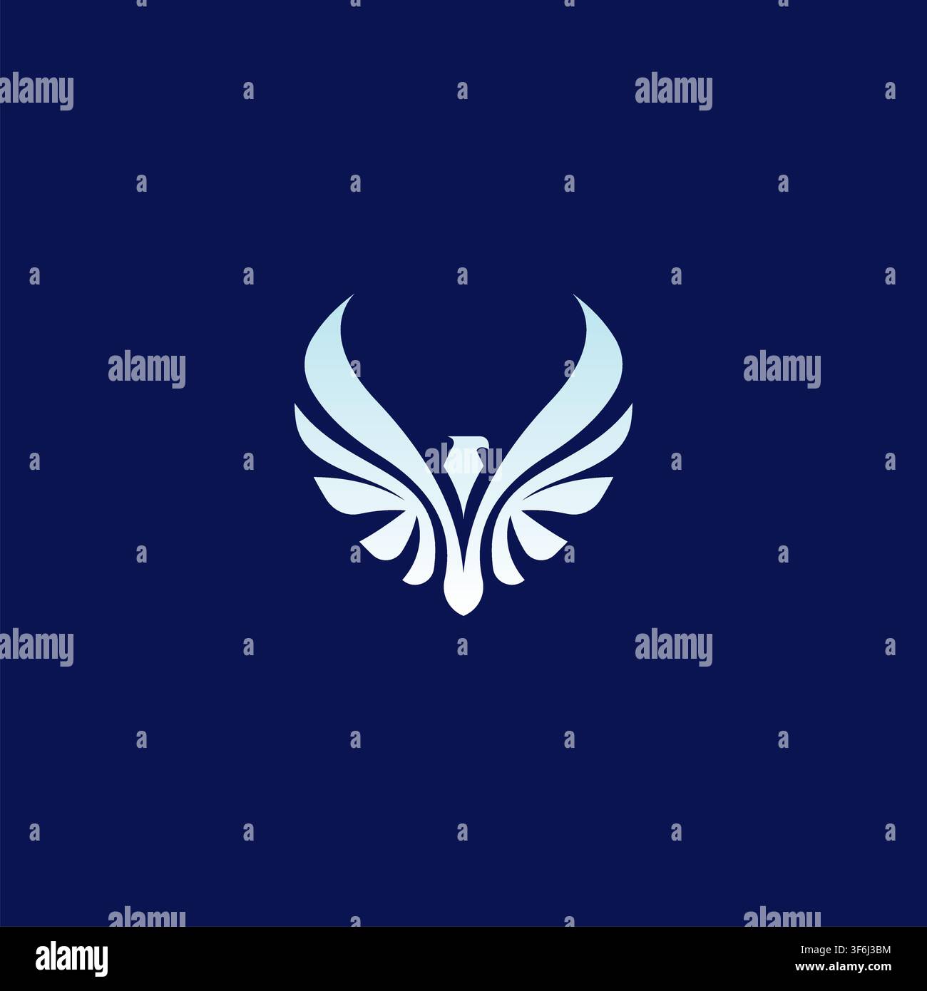 Eagle Logo Simple Design Vector. Flying Falcon Logo Stock Vector