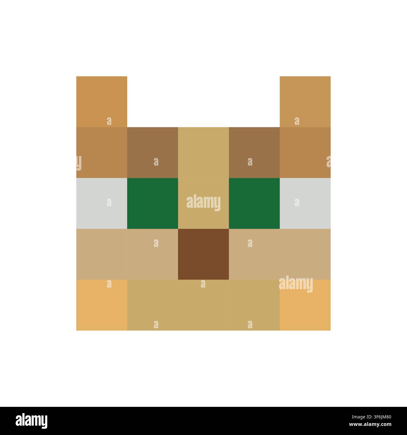 Minecraft Cat Pixel Vector Illustration Stock Vector