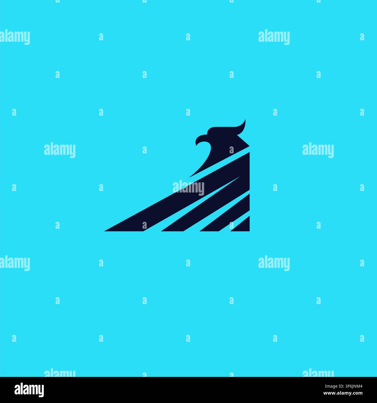 Minimalist Eagle Logo Design Vector Stock Vector