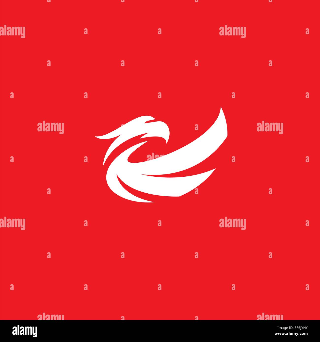 Eagle head logo design abstract with creative concept Stock Vector
