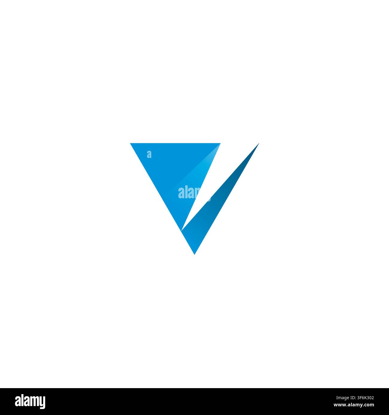 V Initial Simple Logo Design. V Icon Vector Stock Vector