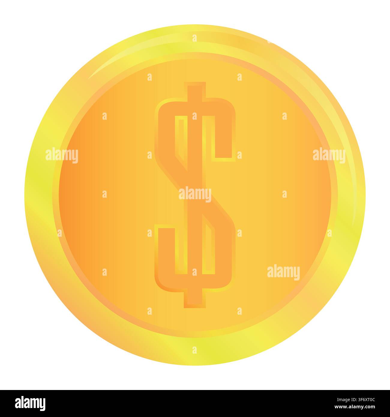 Coin Icon Logo Design Element Stock Vector