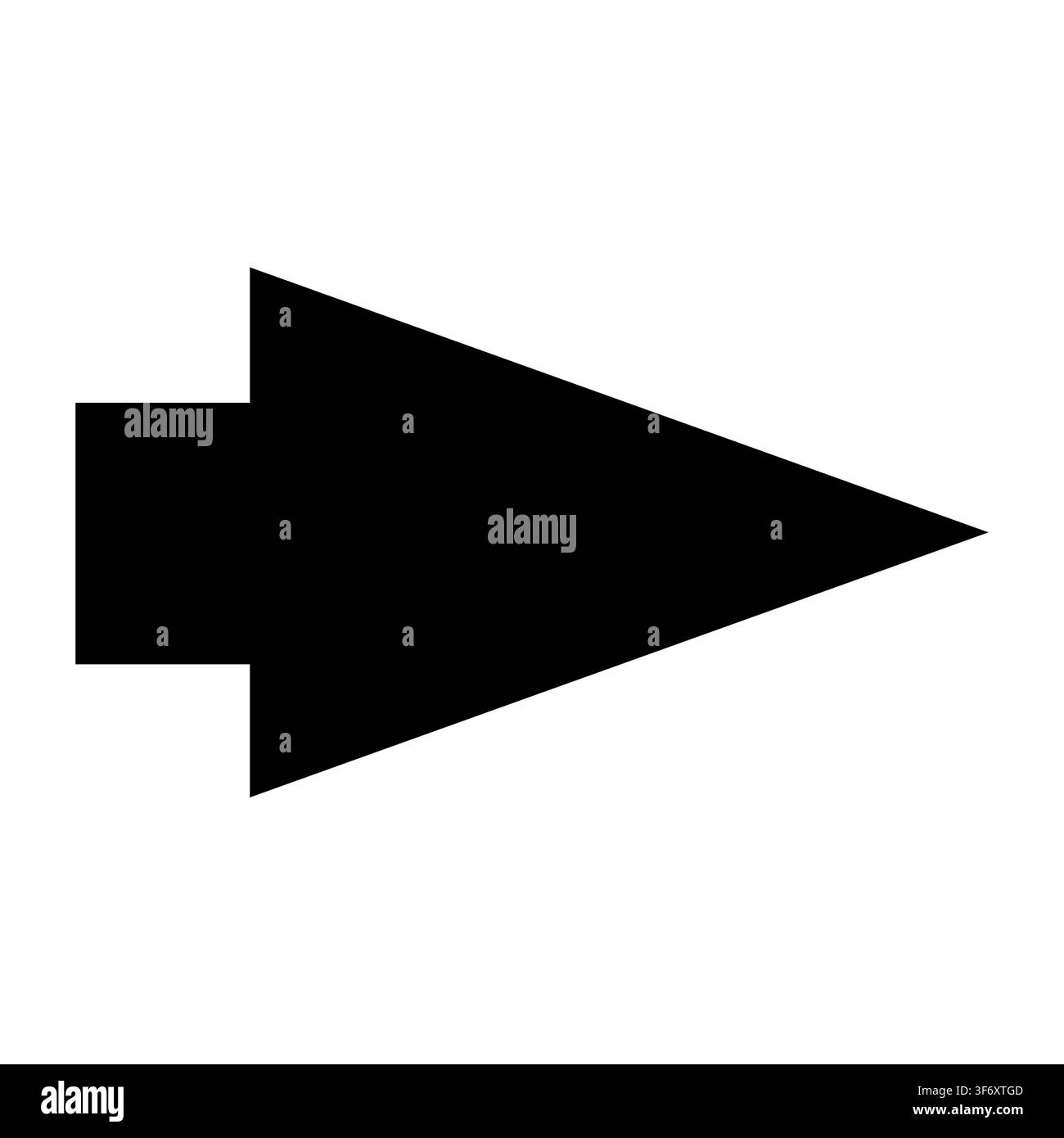 Black arrow isolated on white background. vector arrow Stock Vector