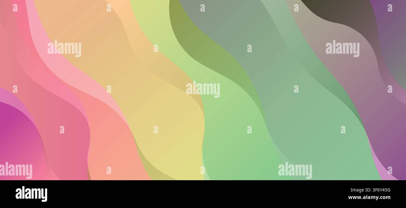 Colorful geometric background. Liquid colored background design. Fluid shapes composition. Stock Vector