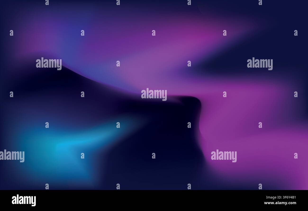 aurora borealis abstract background - vector illustration Stock Vector