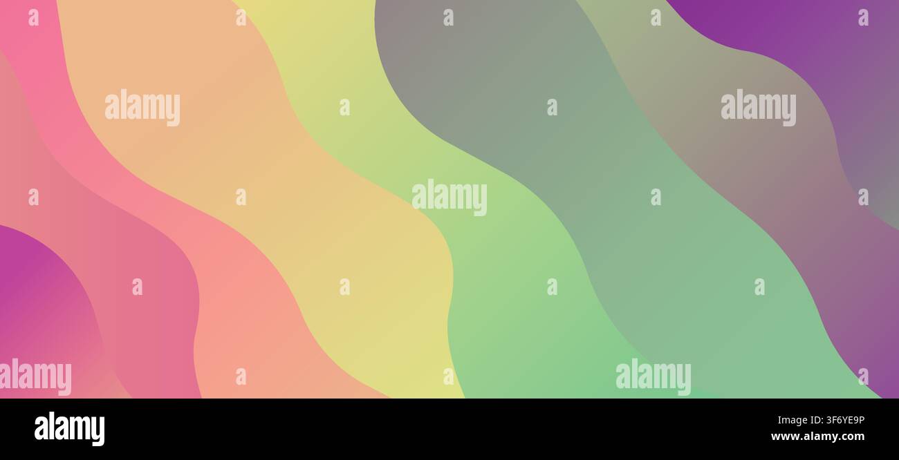 Rainbow Blend Background Layers Abstract Stock Vector
